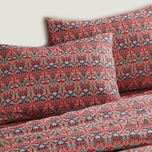 J. Crew Liberty May Nouveau Patterned king size Duvet Cover and Shams